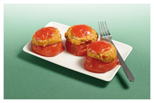 Tomate farcie cuite végétarienne