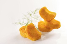 Bouchée de poisson blanc panée cuite