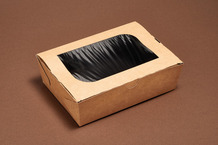 Boîte repas kraft avec fenêtre Boîte repas kraft avec fenêtre