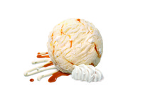 Crème glacée double crème & meringues