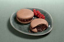 Macaron coeur coulant chocolat