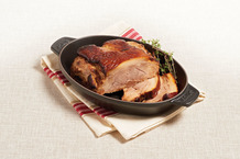 Échine de porcelet cuisinée en confit