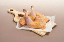 Cuisse de pintade sciée