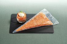 Tartare de saumon en poche