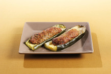 Courgette farcie cuite