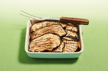 Lamelle d'aubergine grillée