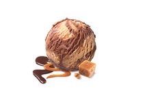 Crème glacée chocolat noir & caramel au beurre salé