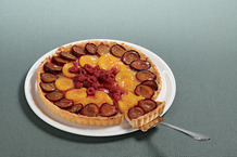 Tarte multifruits quetsche, abricot, cerise
