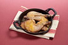 Cuisse de pintade rôtie au jus