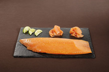 Saumon atlantique d'Ecosse fumé tranché main BIO